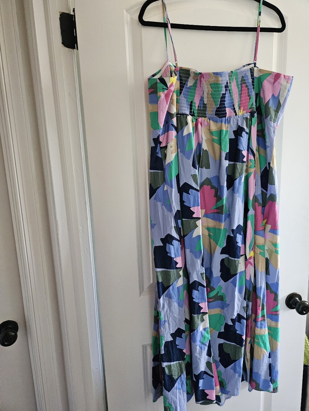 NWT GAP Multifloral Poplin Print Squareneck Midi Dress - Picture 4 of 5